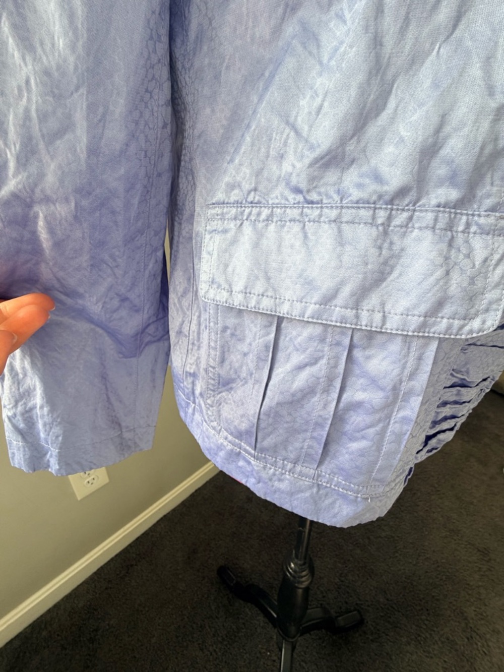 Chico’s Textured “Sally” water resistant jacket – Size 1 (fits like a medium) - Picture 5 of 8